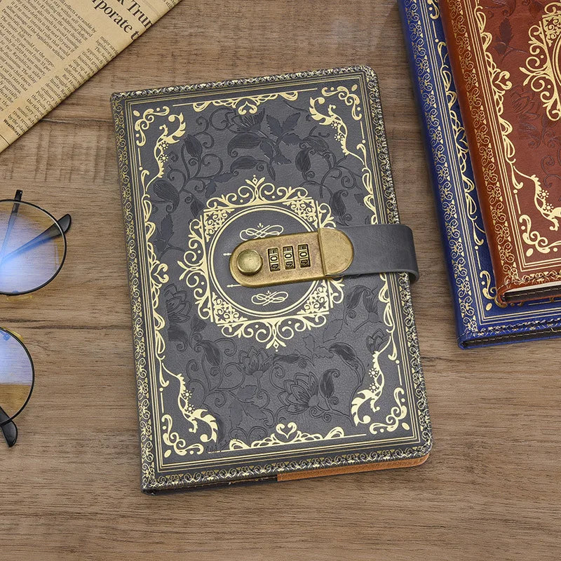 Retro Password Lock Journal