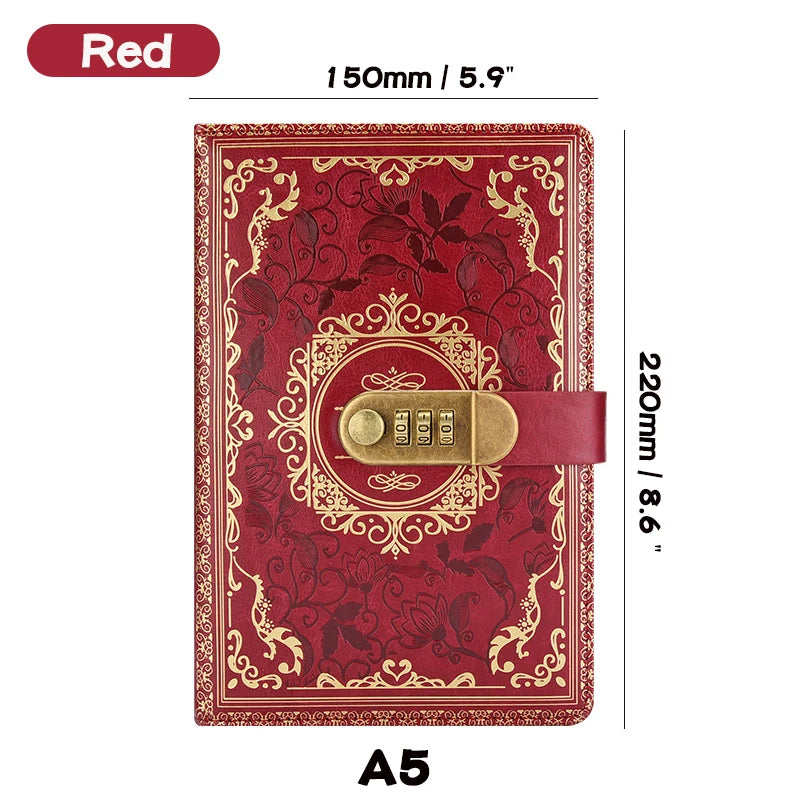 Retro Password Lock Journal