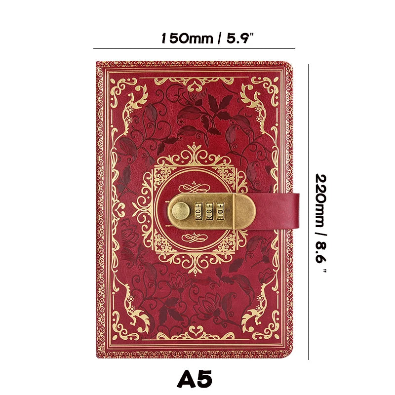 Retro Password Lock Journal