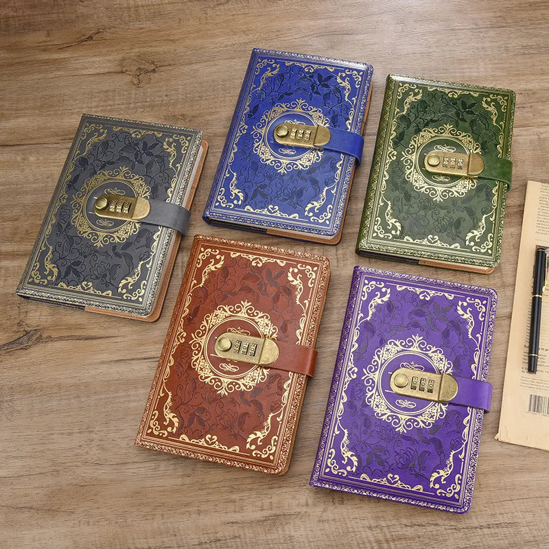 Retro Password Lock Journal