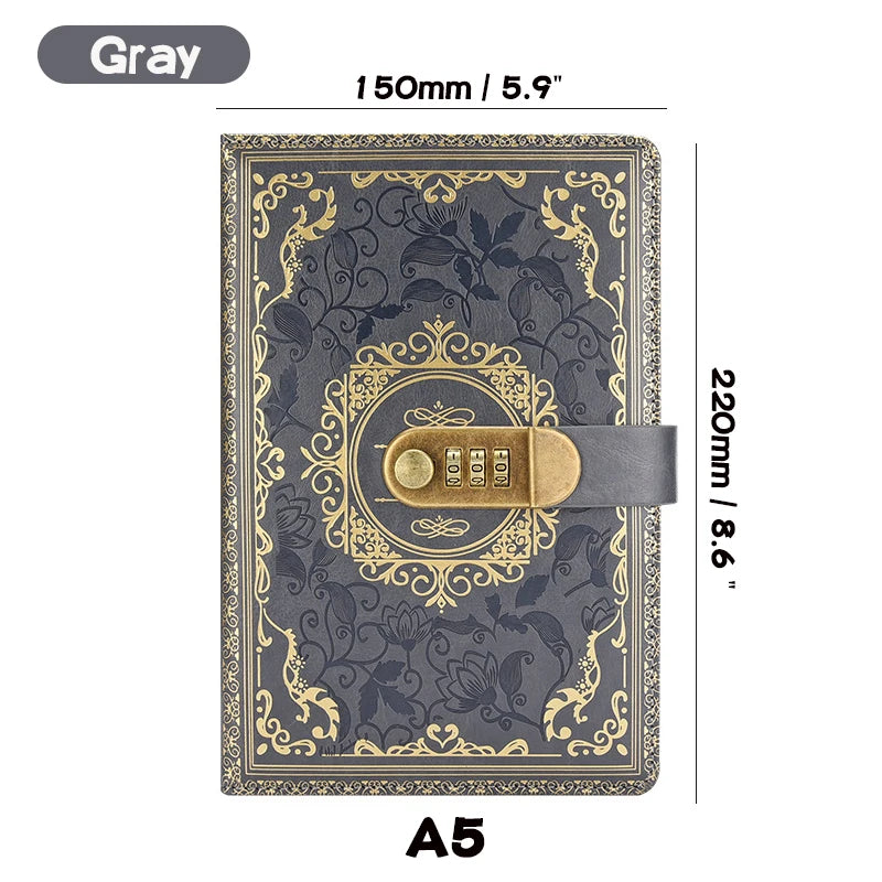 Retro Password Lock Journal