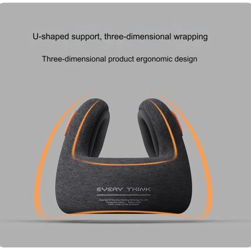 Memory Foam Travel Pillow with Earmuffs