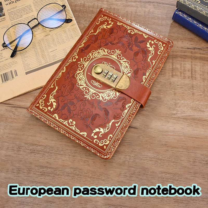 Retro Password Lock Journal