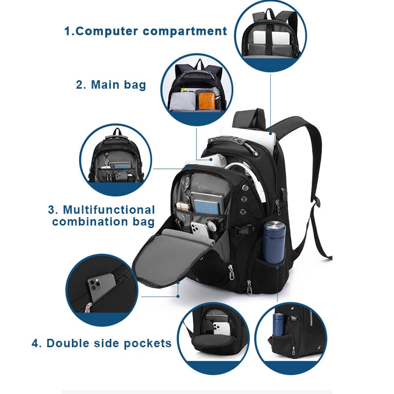 Waterproof Laptop Travel Backpack
