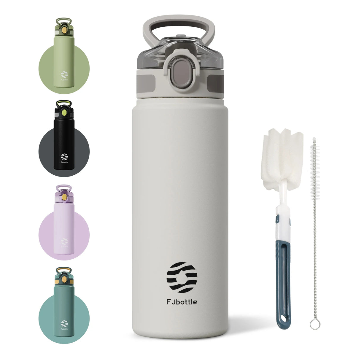 Stainless Steel Thermos with Straw