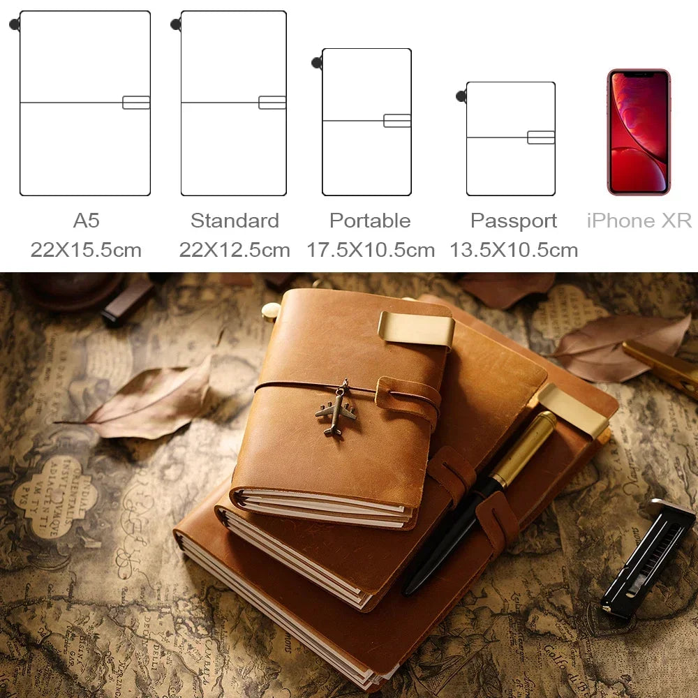 Handmade Leather Travel Notebook