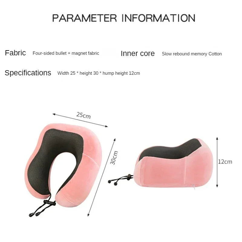 Soft Memory Foam U-Shaped Neck Pillow