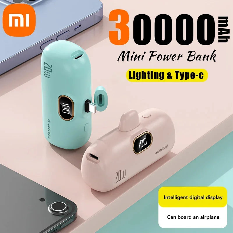 30,000mAh Mini Portable Power Bank