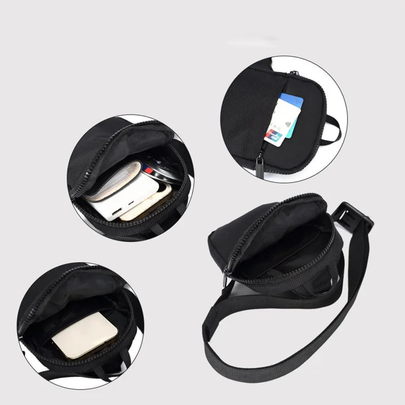 Black Mobile Chest Bag