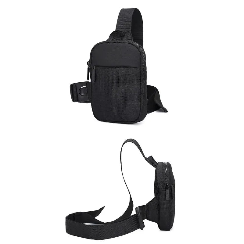 Black Mobile Chest Bag