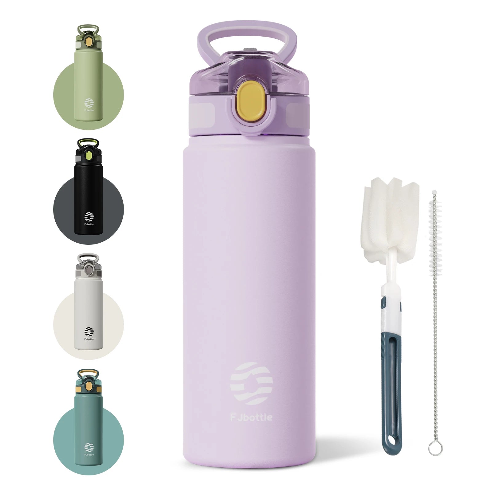Stainless Steel Thermos with Straw