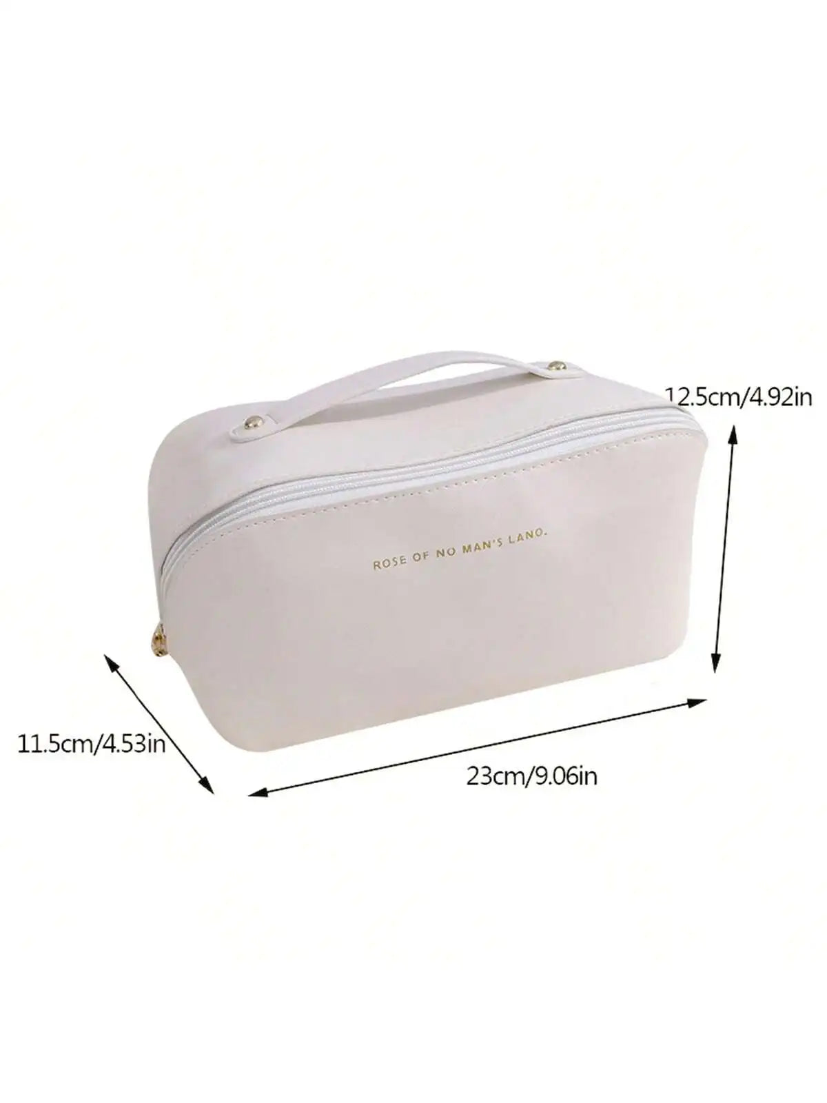 Large Capacity Leather Cosmetic Bag