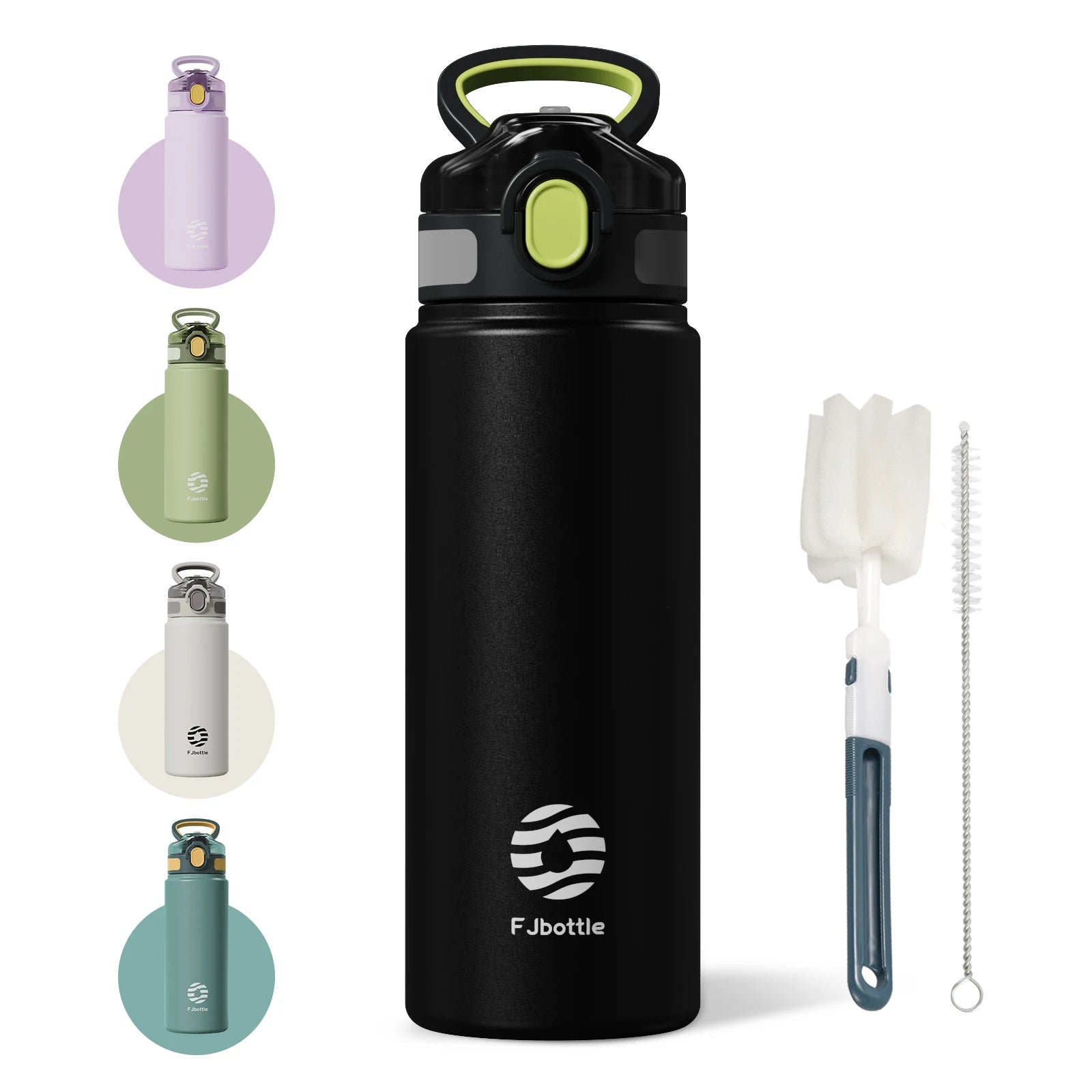 Stainless Steel Thermos with Straw