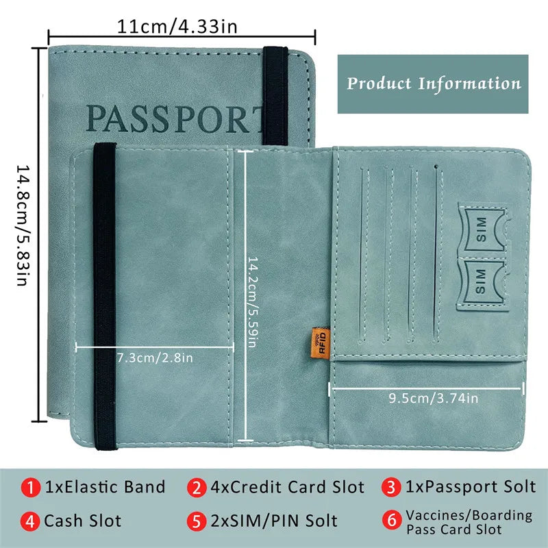 RFID Passport Wallet Case