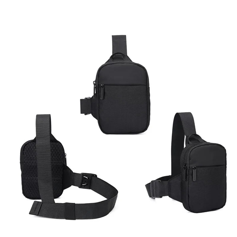 Black Mobile Chest Bag