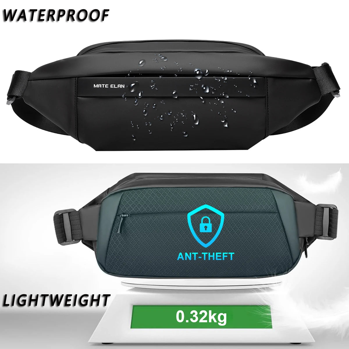Waterproof Crossbody Sling Bag