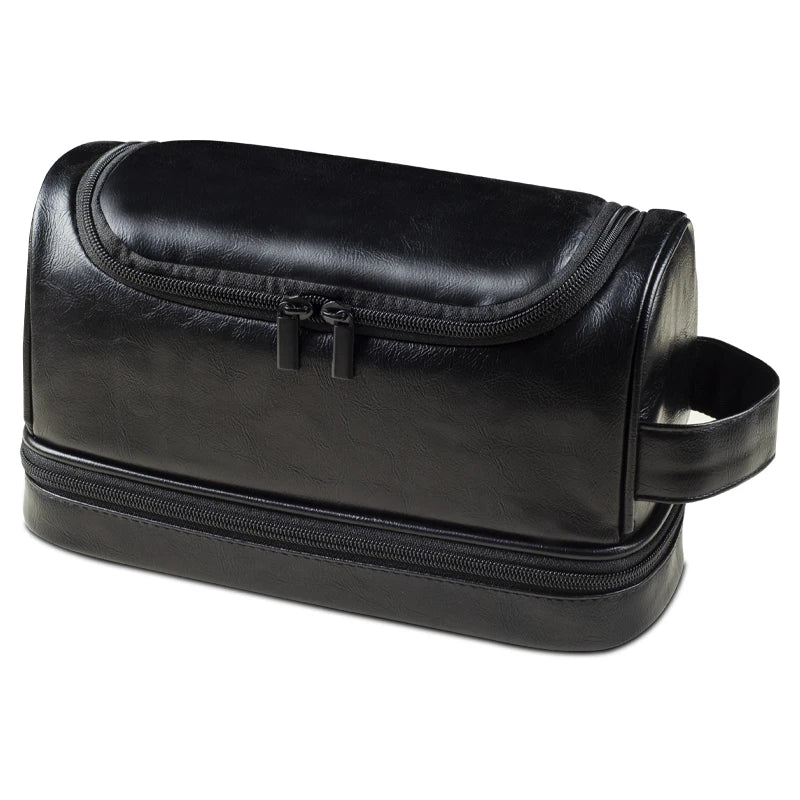 Men's Leather Toiletry Travel Kit