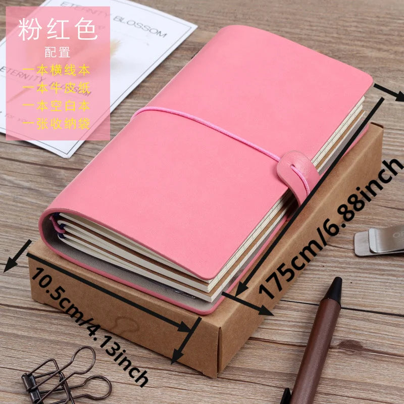 Retro Travel Ledger Notebook