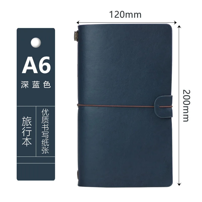 Retro Travel Ledger Notebook