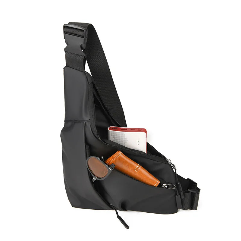 Anti-Theft Leather Crossbody Bag