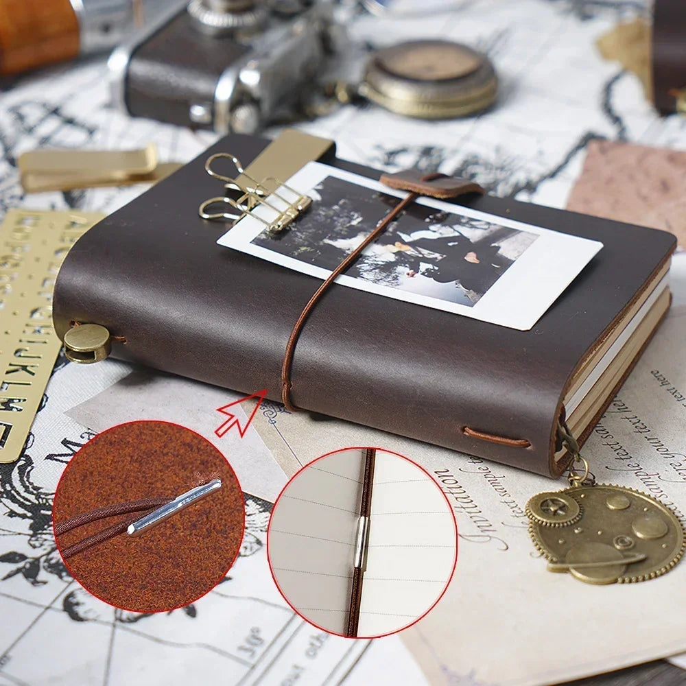 Handmade Leather Travel Notebook