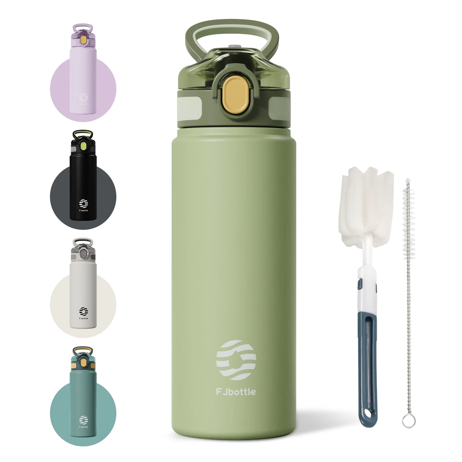 Stainless Steel Thermos with Straw