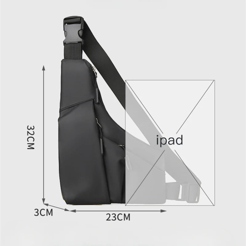 Anti-Theft Leather Crossbody Bag