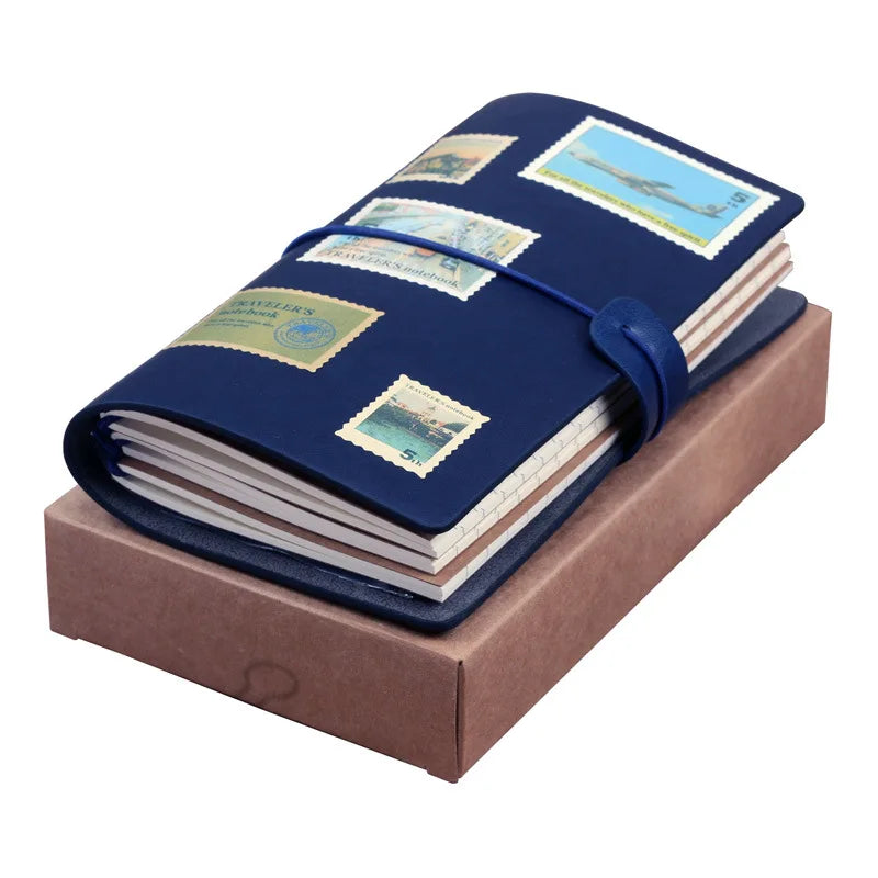 Retro Travel Ledger Notebook