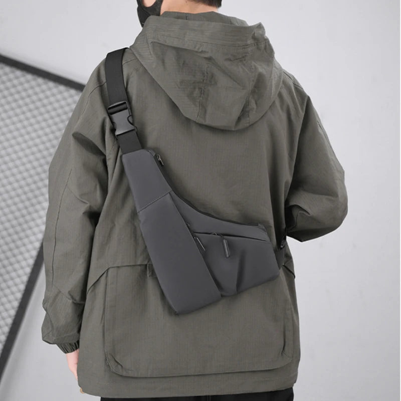 Anti-Theft Leather Crossbody Bag