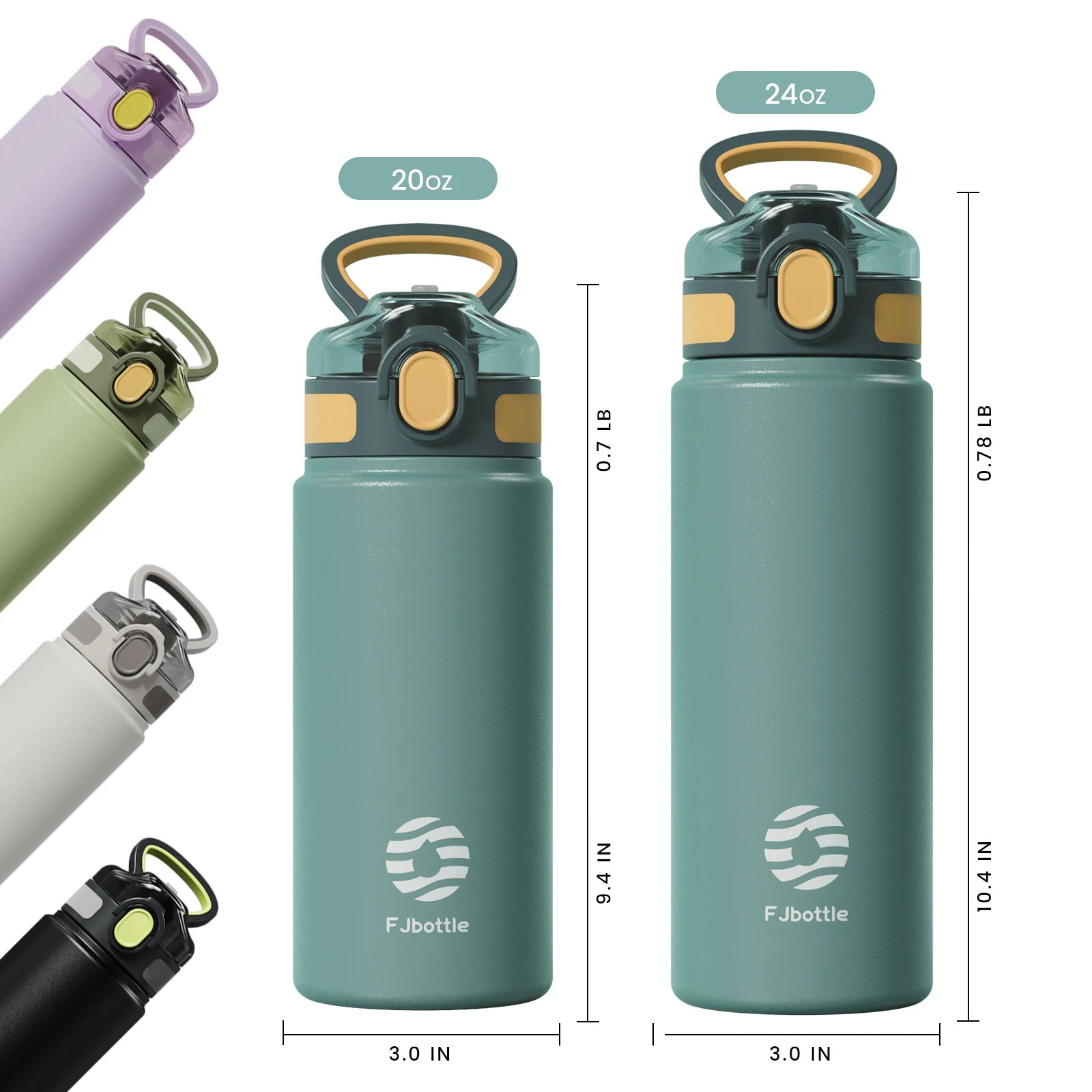 Stainless Steel Thermos with Straw