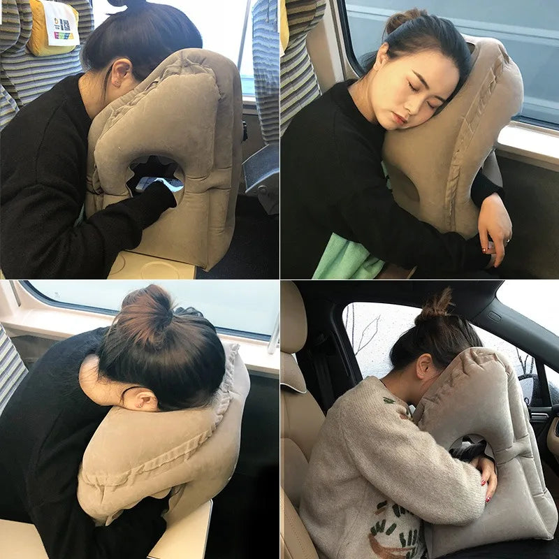 Upgraded Inflatable Travel Neck Pillow