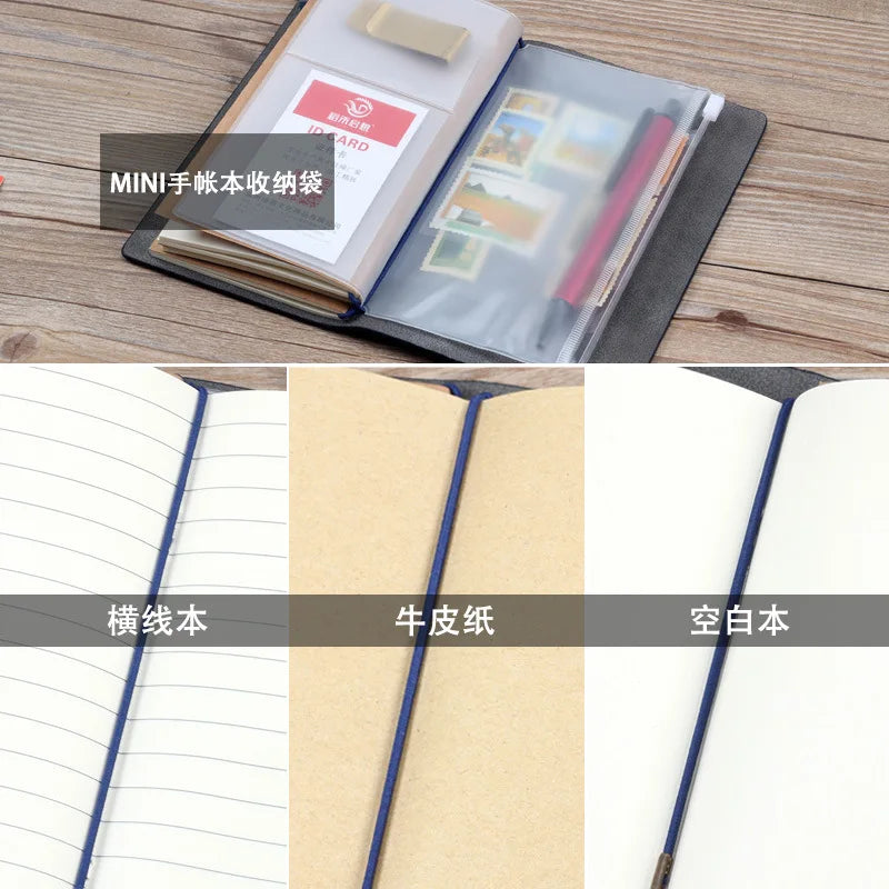 Retro Travel Ledger Notebook