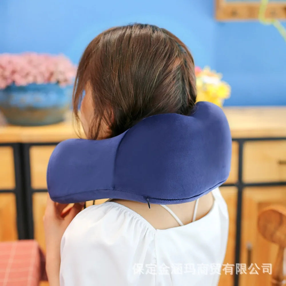 Memory Foam U-Shaped Travel Pillow