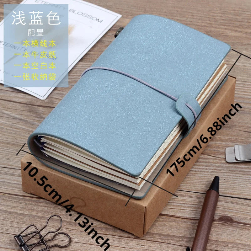 Retro Travel Ledger Notebook